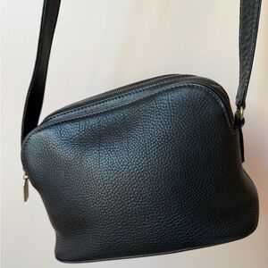 Rare Vintage Coach 4914 Double Zip Sonoma Black Leather Crossbody From 1995